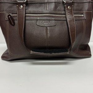 Brand New COACH Tote Bag | Pebble Leather | Chocolate Brown | Flawless